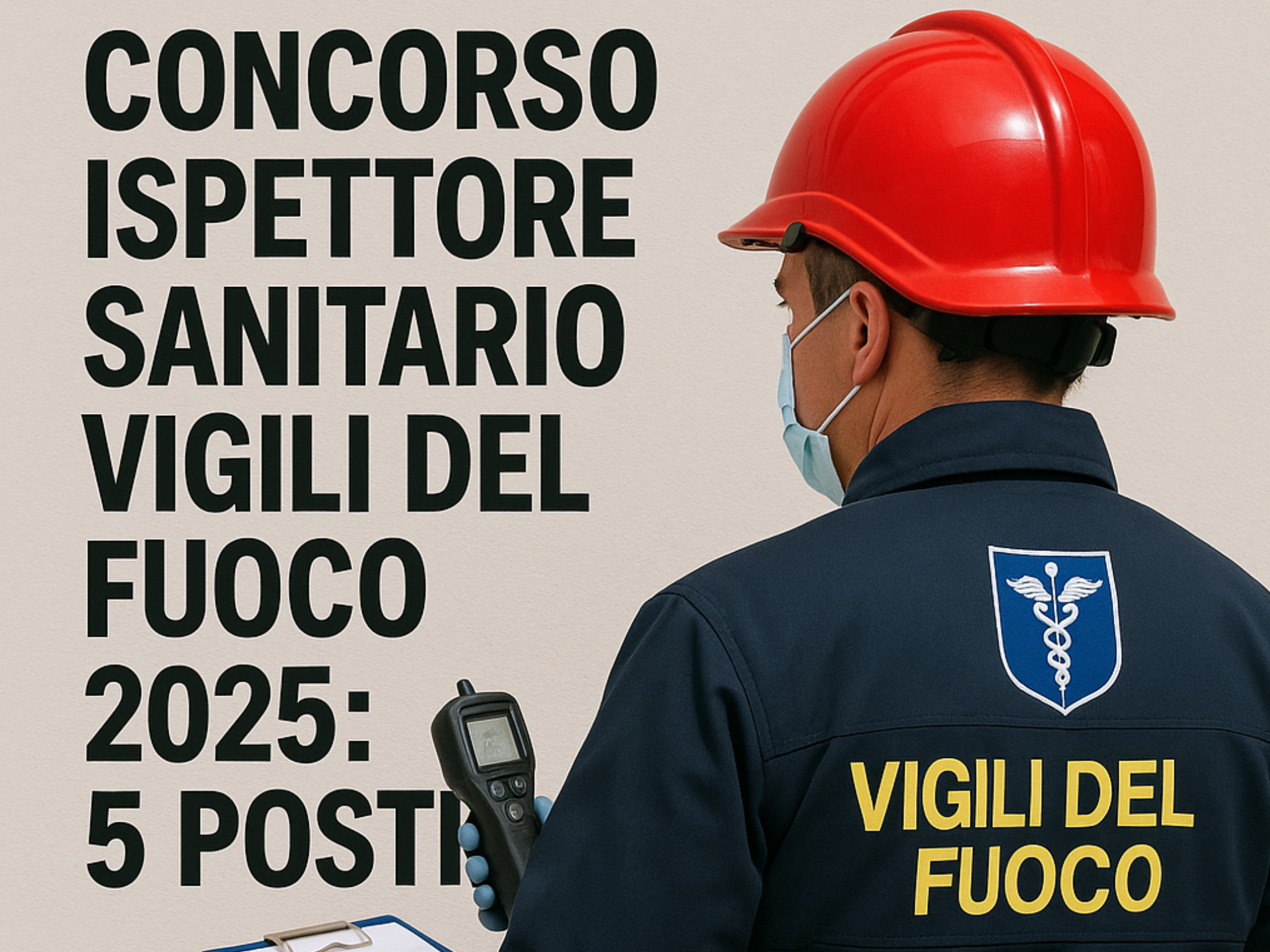 Concorso Ispettori Sanitari Vigili del Fuoco 2025 5 posti per laureati
