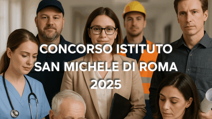 Concorso Istituto San Michele di Roma 2025: 15 posti presso l'APSP