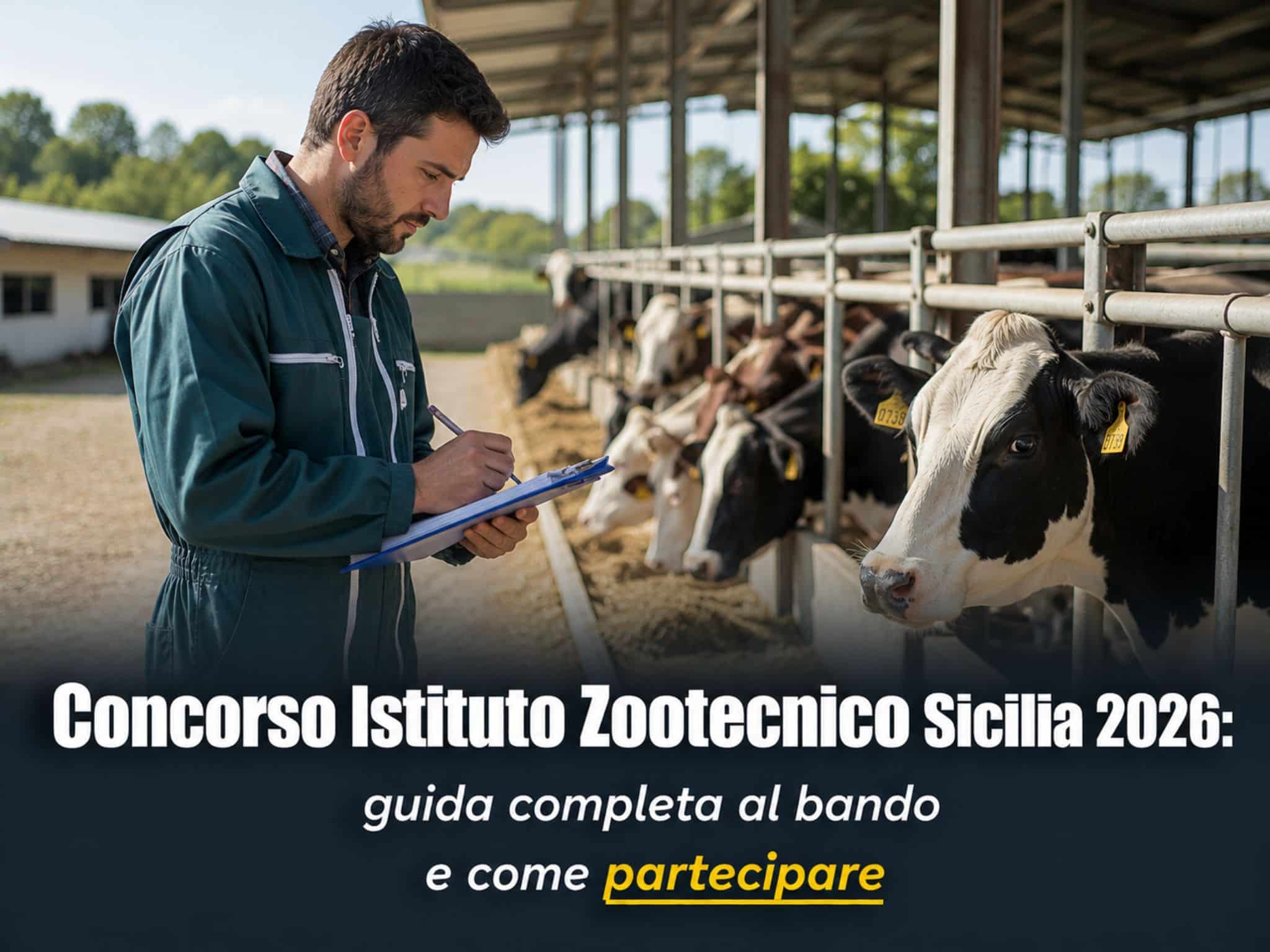 Concorso Istituto Zootecnico Sicilia 2026: 14 posti per diplomati e laureati