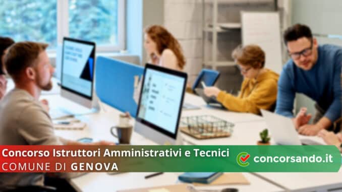 Concorso Istruttori Comune di Genova Concorso Istruttori Comune di Genova