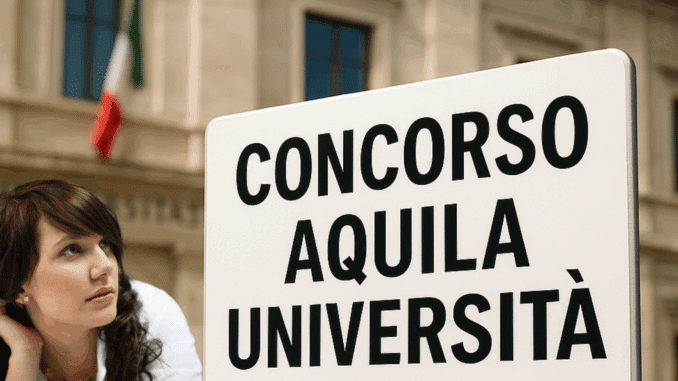 Concorso L'Aquila Università per Collaboratori Amministrativi 2025: posti per categorie protette