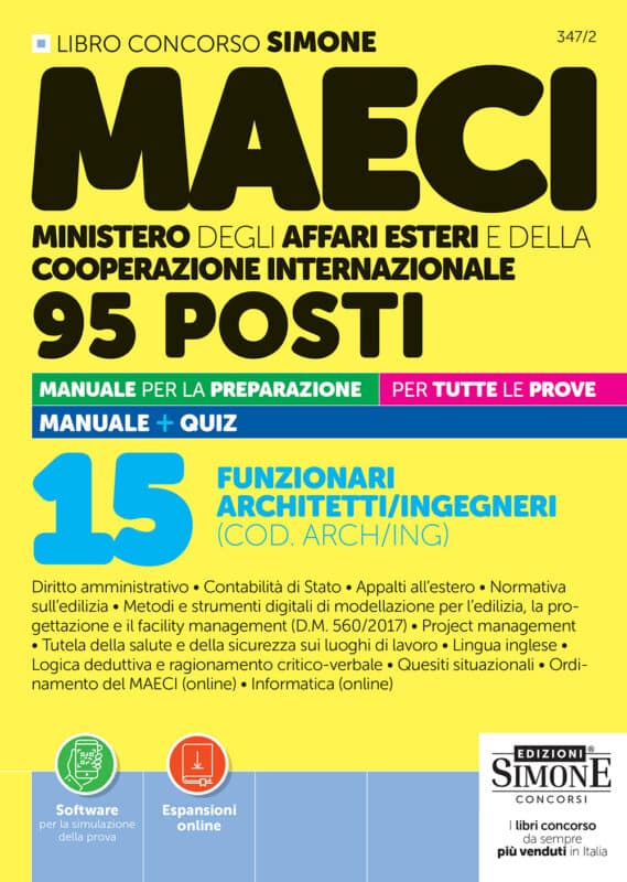 Manuale Concorso Funzionari MAECI Laureati Ripam 2026 Codice ARCH/ING – Per la preparazione