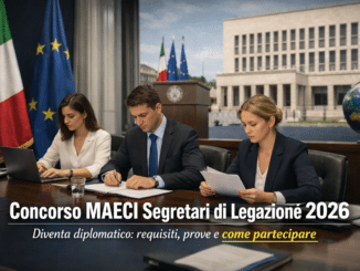 Concorso MAECI Segretari di Legazione 2026 35 posti a tempo indeterminato