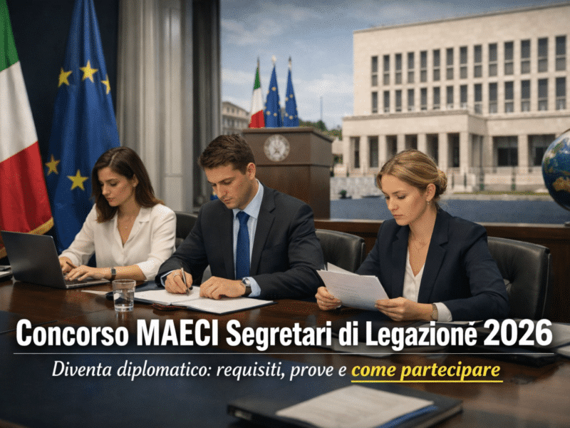 Concorso MAECI Segretari di Legazione 2026 35 posti a tempo indeterminato
