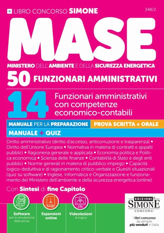 Manuale Concorso RIPAM MASE Funzionari Amministrativi 2026 – Con competenze economico-contabili