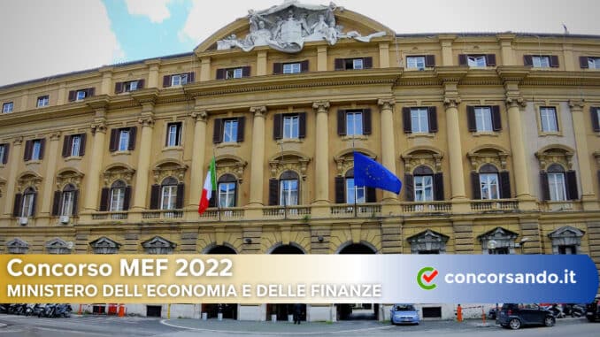 Concorso MEF 2022 Concorso MEF 2022