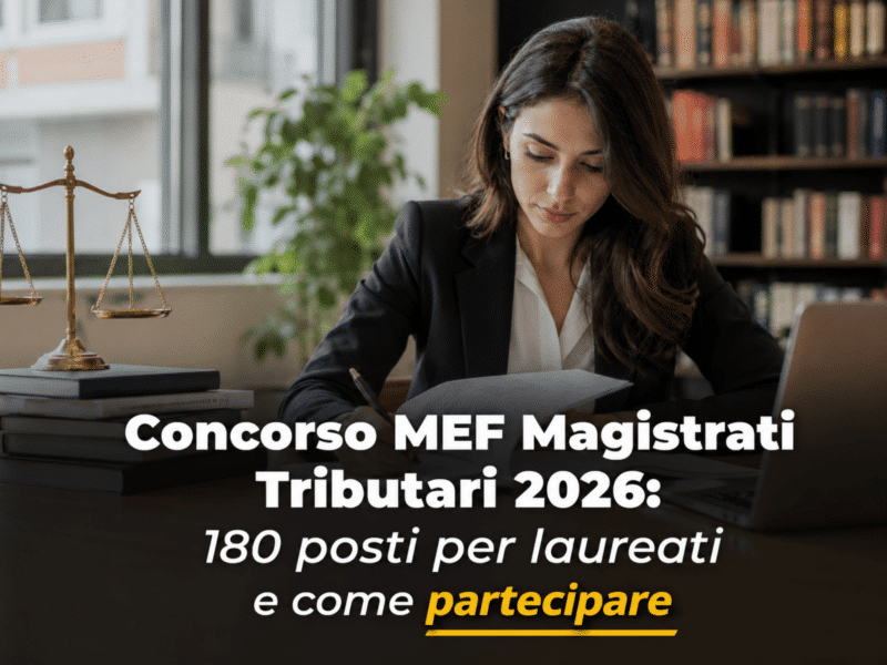 Concorso MEF Magistrati Tributari 2026