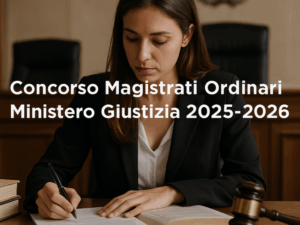 Concorso Magistrati Ordinari Ministero Giustizia 2025-2026