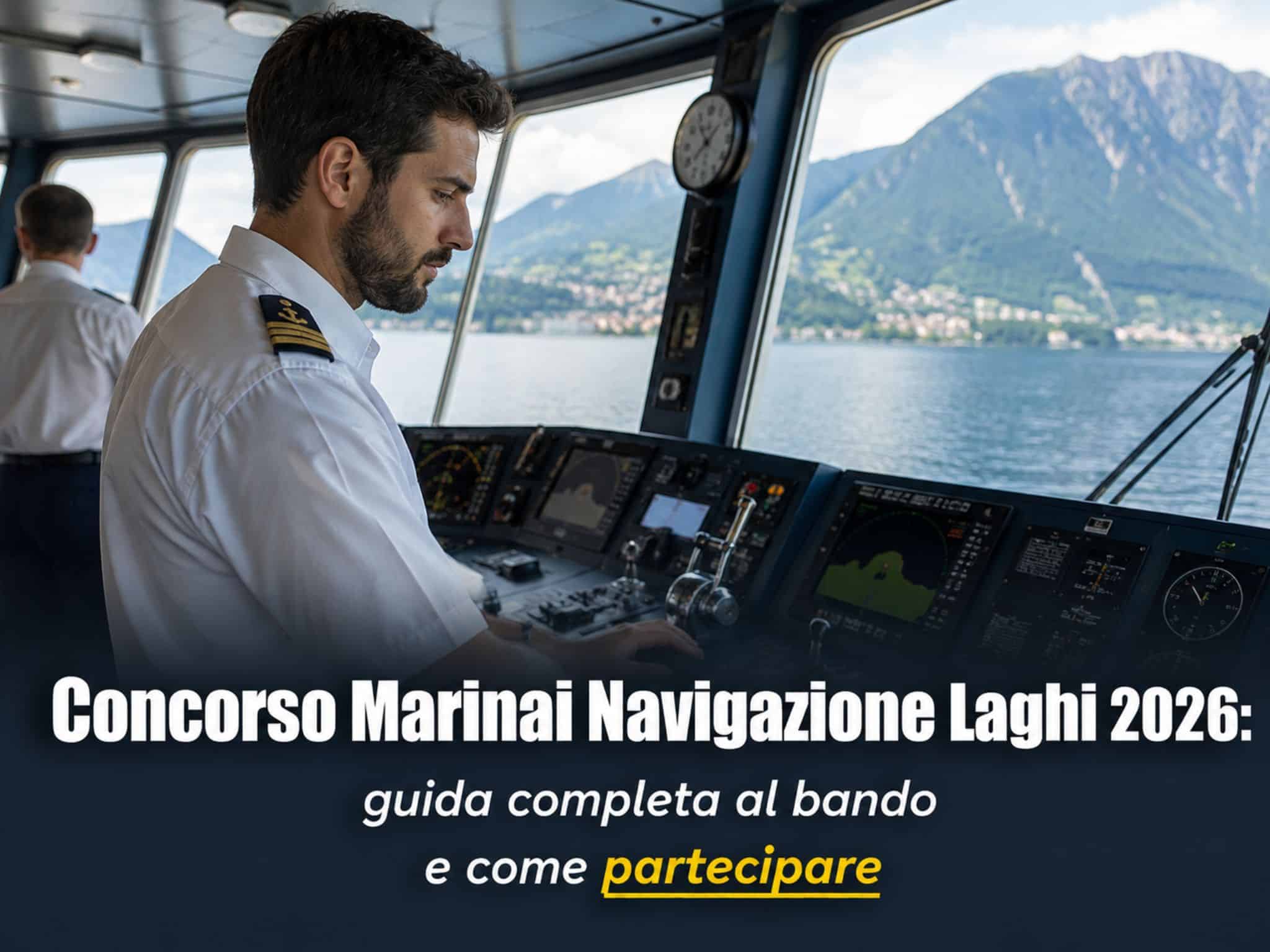 Concorso Marinai Navigazione Laghi 2026: 18 Posti a Tempo Determinato