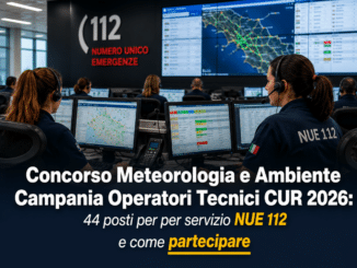 Concorso Meteorologia e Ambiente Campania Operatori Tecnici CUR