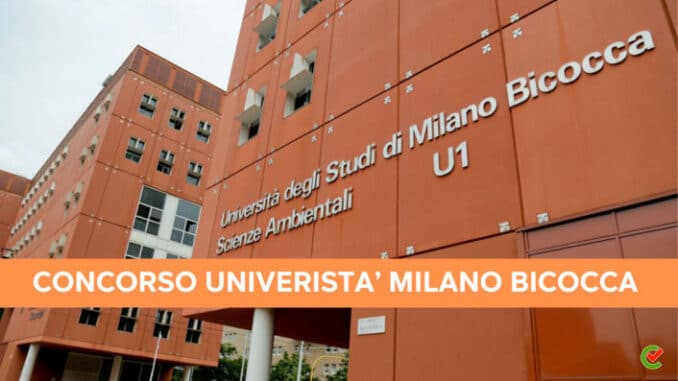 Concorso Milano Bicocca 2022 - 42 posti profili vari - Per diplomati e laureati