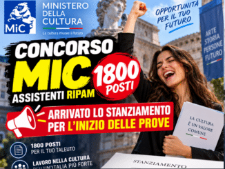 Concorso Ministero Cultura MIC Assistenti RIPAM 1800