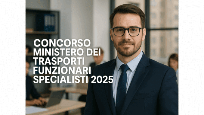 Concorso Ministero dei Trasporti Funzionari Specialisti 2025 - 105 posti a tempo indeterminato