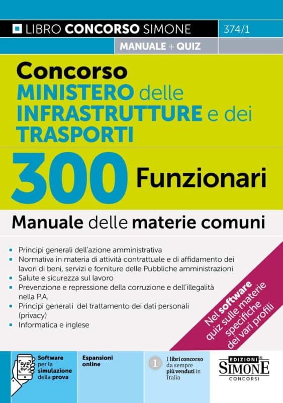 Manuale Concorso Ministero delle Infrastrutture e dei Trasporti 2025 – 300 Funzionari