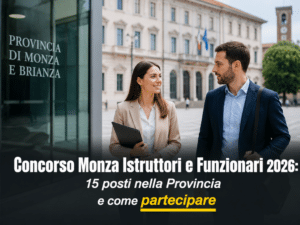 Concorso Monza Istruttori e Funzionari 2026 15 posti