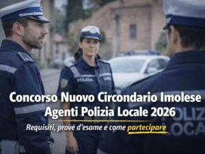 Concorso Nuovo Circondario Imolese Agenti Polizia Locale 2026 7 posti per diplomati