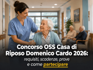 Concorso OSS Casa di Riposo Domenico Cardo 2026 - 8 posti a tempo indeterminato
