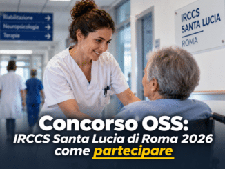 Concorso OSS IRCCS Santa Lucia di Roma 2026 26 posti a tempo indeterminato