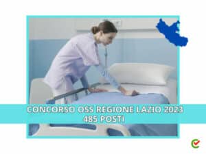 Concorso OSS Regione Lazio 2023 - 485 posti