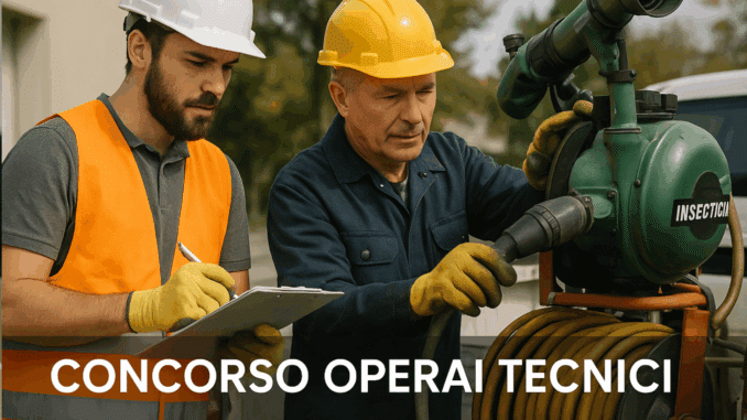 Concorso Operai Tecnici Provincia di Oristano 2025 10 posti