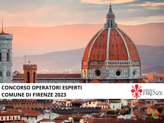 Concorso Operatori Esperti Comune di Firenze 2023 - 14 posti nei servizi educativi