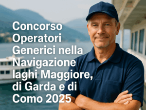 Concorso Operatori Generici nella Navigazione laghi Maggiore, di Garda e di Como 2025 - 35 posti con terza media