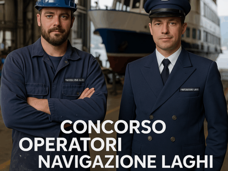 Concorso Operatori Navigazione Laghi 2025 24 posti