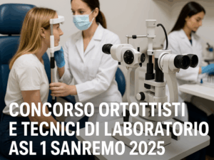 Concorso Ortottisti e Tecnici di Laboratorio ASL 1 Sanremo 2025