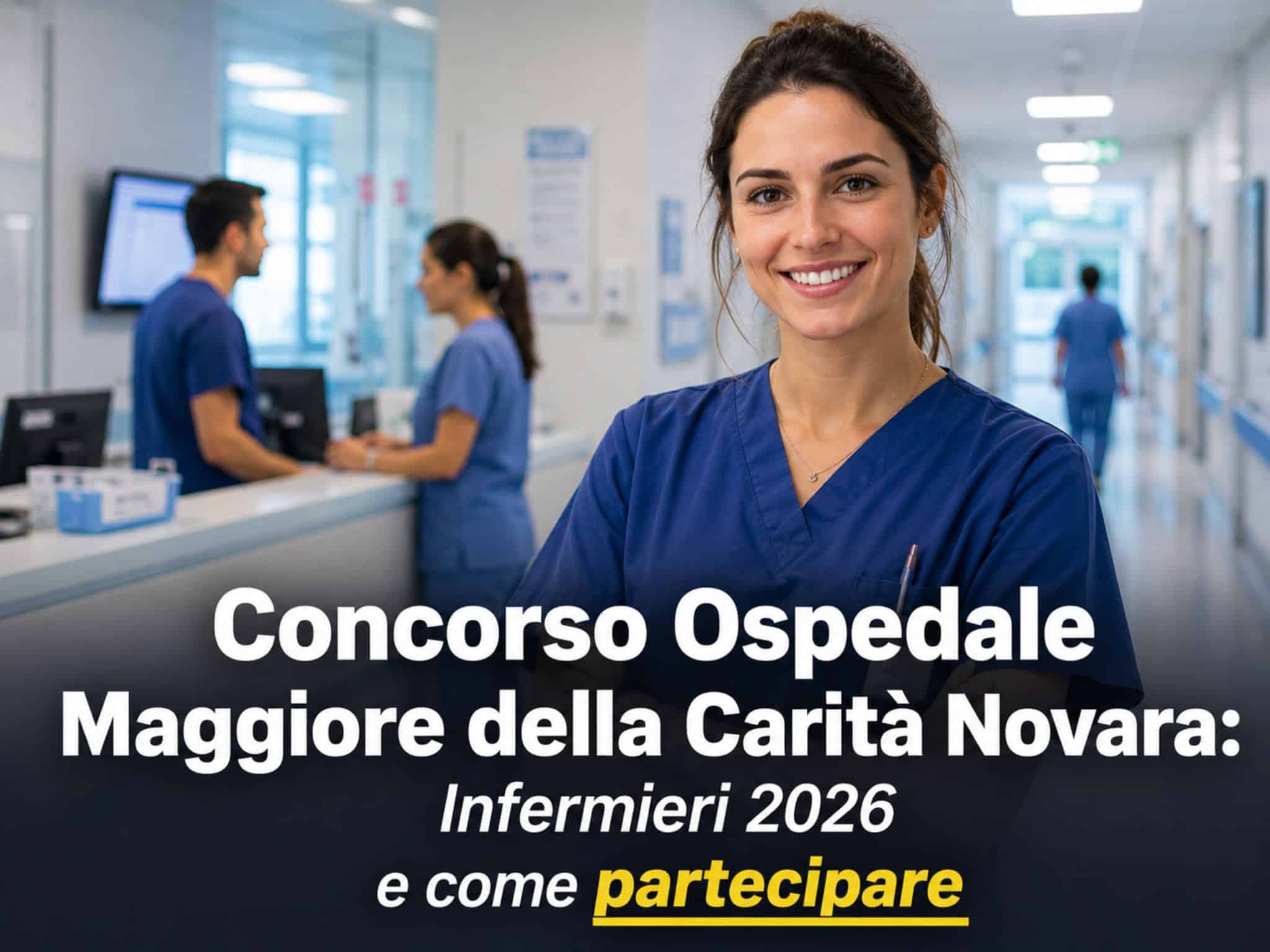 Concorso Ospedale Maggiore della Carità Novara Infermieri 2026: 5 posti a tempo indeterminato