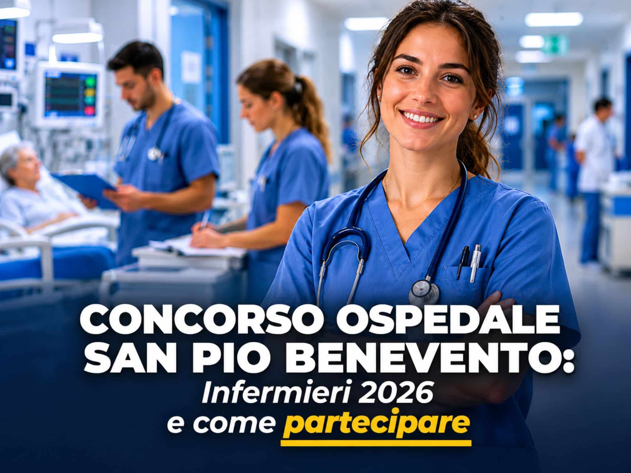 Concorso Ospedale San Pio Benevento Infermieri 2026: 49 posti a tempo indeterminato
