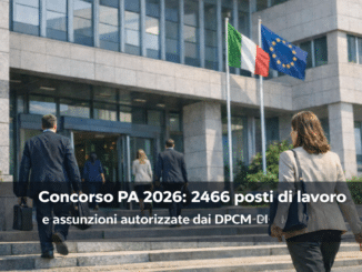 Concorso PA 2026 2466 posti di lavoro e assunzioni