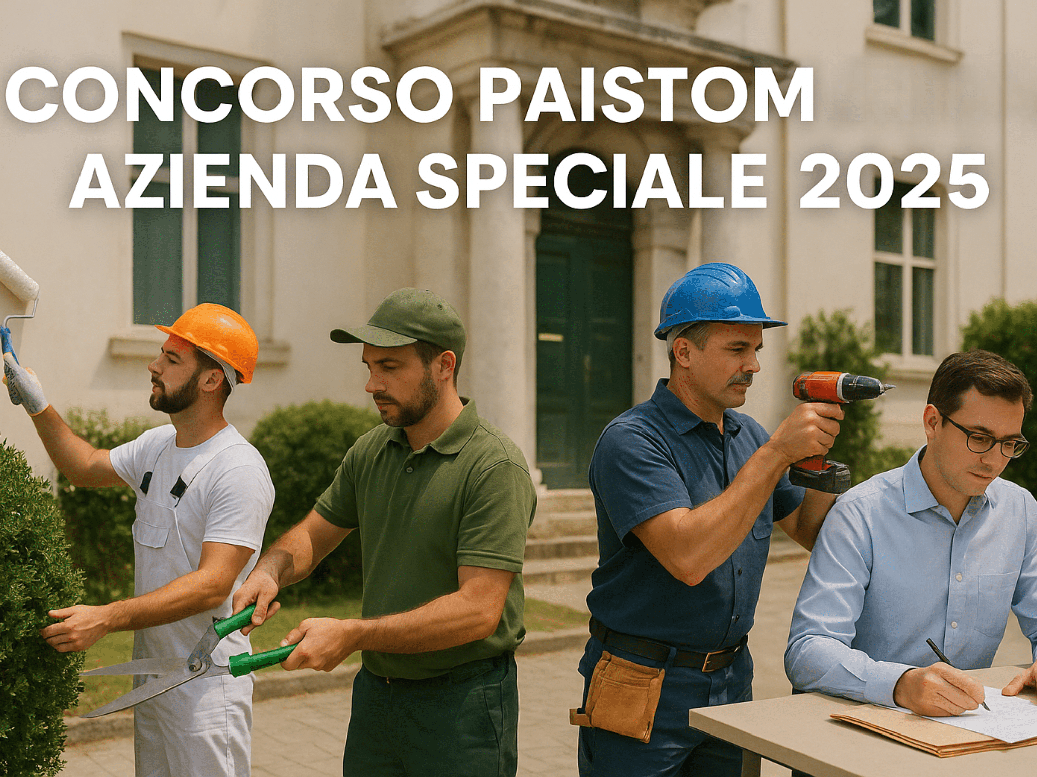 Concorsi Azienda Speciale Paistom Capaccio Paestum 2025 - 25 posizioni tra operai e istruttori