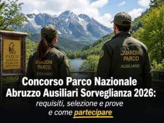 Concorso Parco Nazionale Abruzzo Ausiliari Sorveglianza 2026 7 posti per diplomati