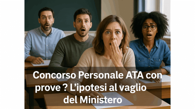 Concorso Personale ATA con prove? L’ipotesi al vaglio del Ministero