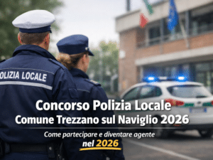 Concorso Polizia Locale Comune Trezzano sul Naviglio 2026 4 posti a tempo indeterminato