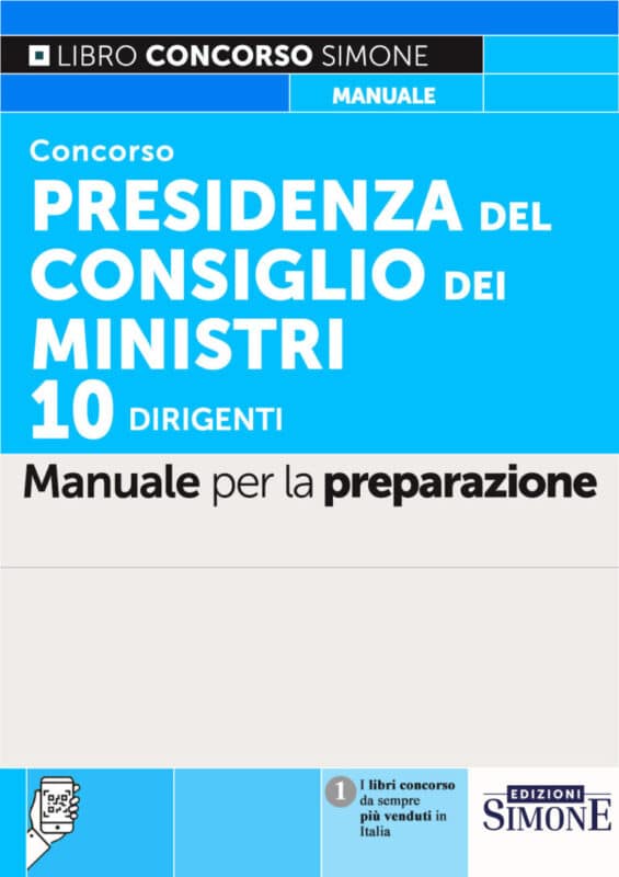 Manuale Concorso Presidenza del Consiglio dei Ministri Dirigenti