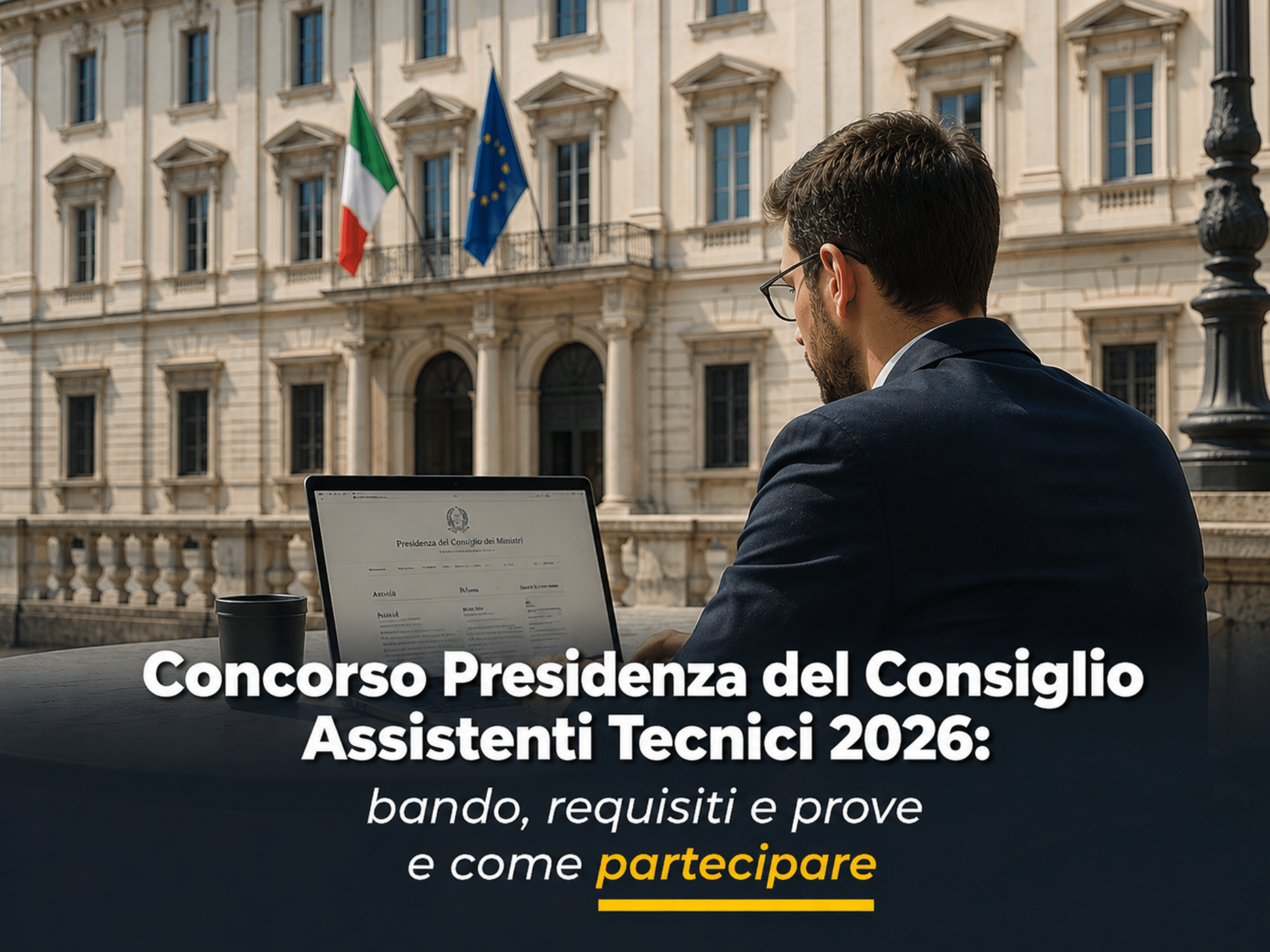 Concorso Presidenza del Consiglio Assistenti Tecnici 2026: 10 posti per diplomati