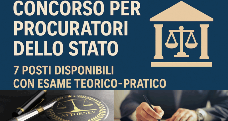 Concorso Procuratori Avvocatura dello Stato 2025 7 posti per (1500 x 800 px)