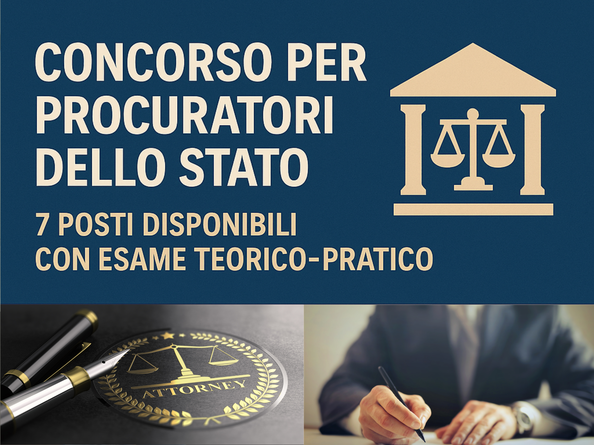 Concorso Procuratori Avvocatura dello Stato 2025 7 posti per
