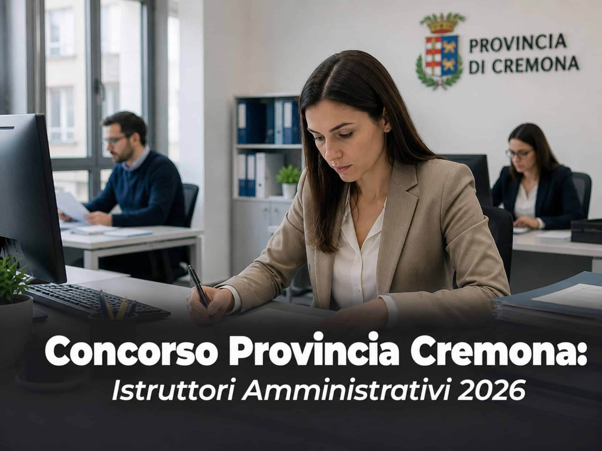 Concorso Provincia Cremona Istruttori Amministrativi 2026: 7 posti a tempo indeterminato