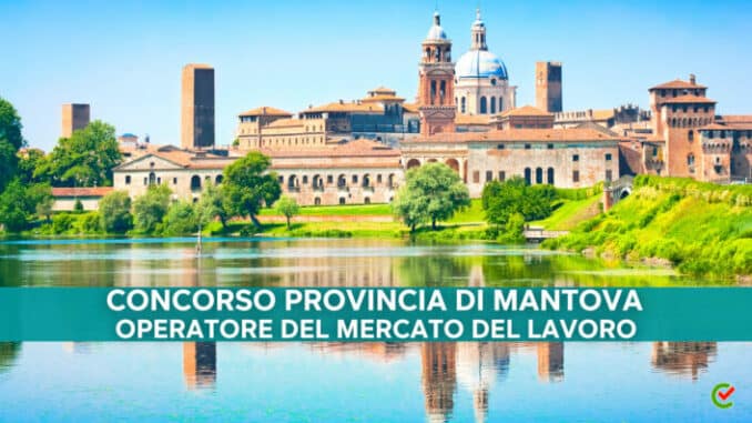 Concorso Provincia Mantova 2022 - 20 Operatori mercato del Lavoro - Per diplomati