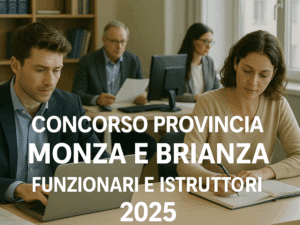 Concorso Provincia Monza e Brianza Funzionari e Istruttori 2025 7 posti per laureati