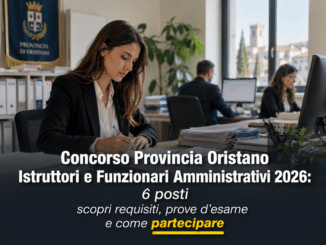 Concorso Provincia Oristano Istruttori Funzionari Amministrativi 2026