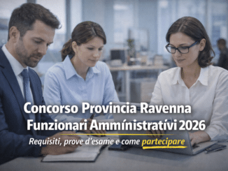 Concorso Provincia Ravenna Funzionari Amministrativi 2026 3 posti a tempo indeterminato