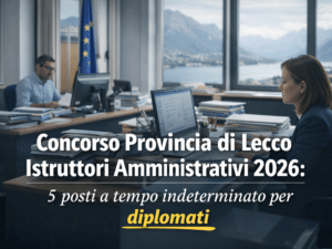 Concorso Provincia di Lecco Istruttori Amministrativi 2026