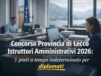 Concorso Provincia di Lecco Istruttori Amministrativi 2026