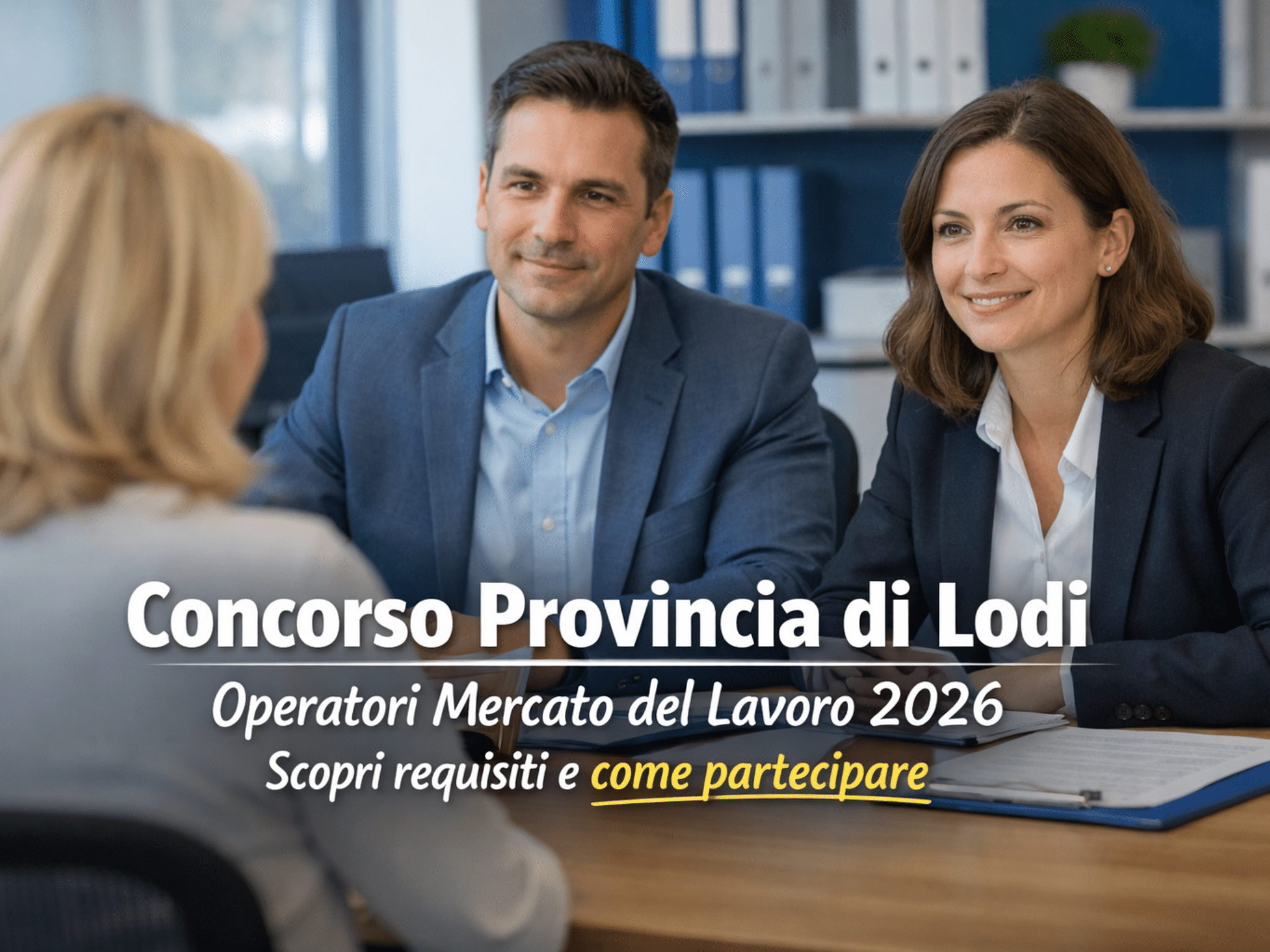 Concorso Provincia di Lodi Operatori Mercato del Lavoro 2026