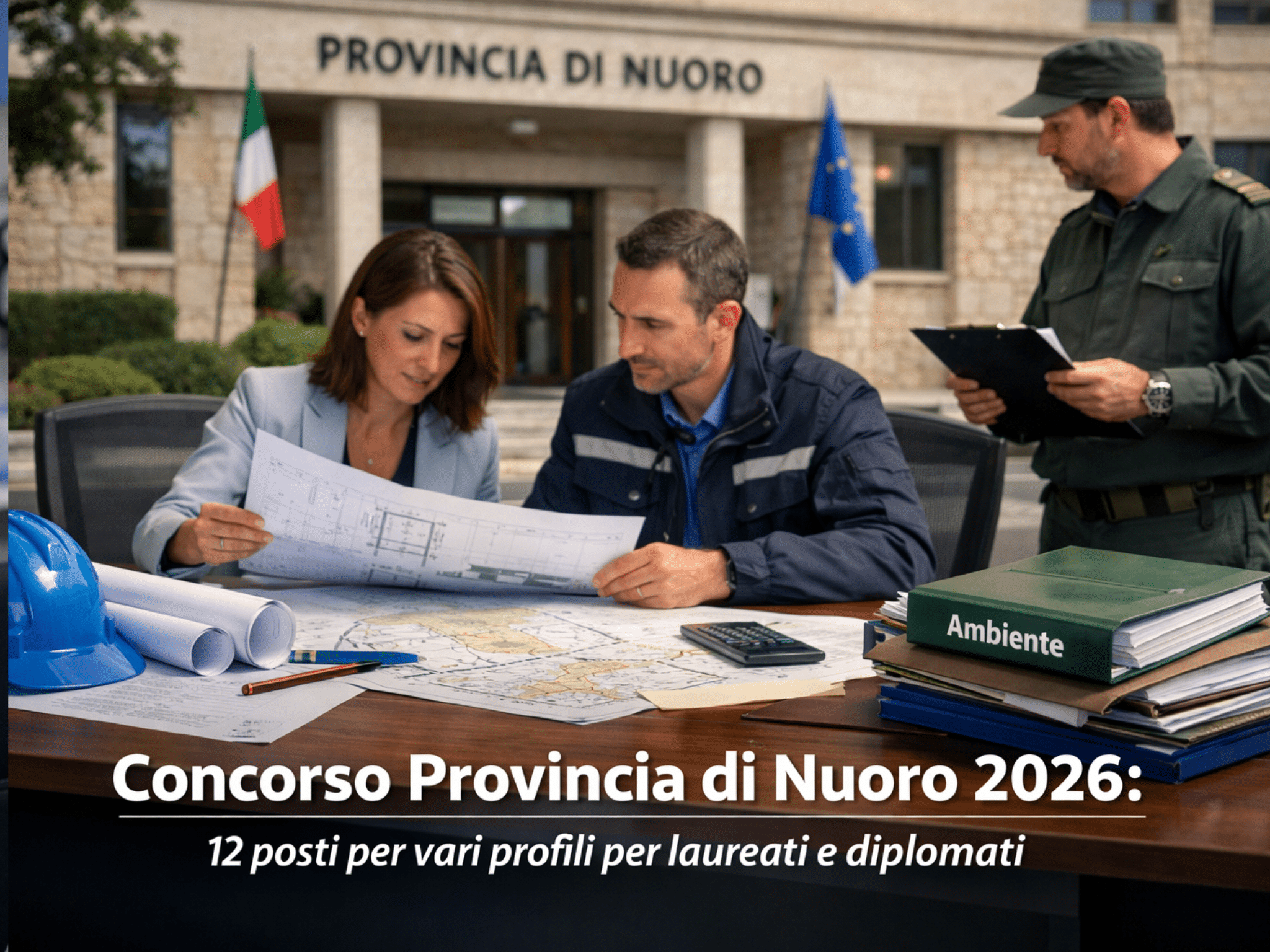 Concorso Provincia di Nuoro 2026 – 12 posti per vari profili