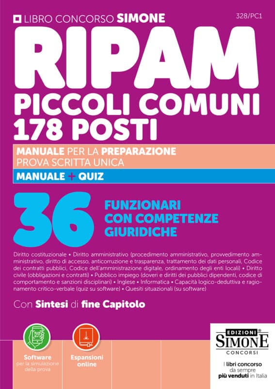 Manuale Concorso RIPAM Piccoli Comuni – Funzionari con competenze giuridiche