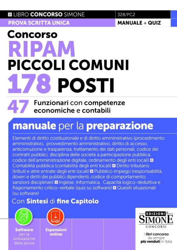 Manuale Concorso RIPAM Piccoli Comuni – Funzionari con competenze economiche e contabili